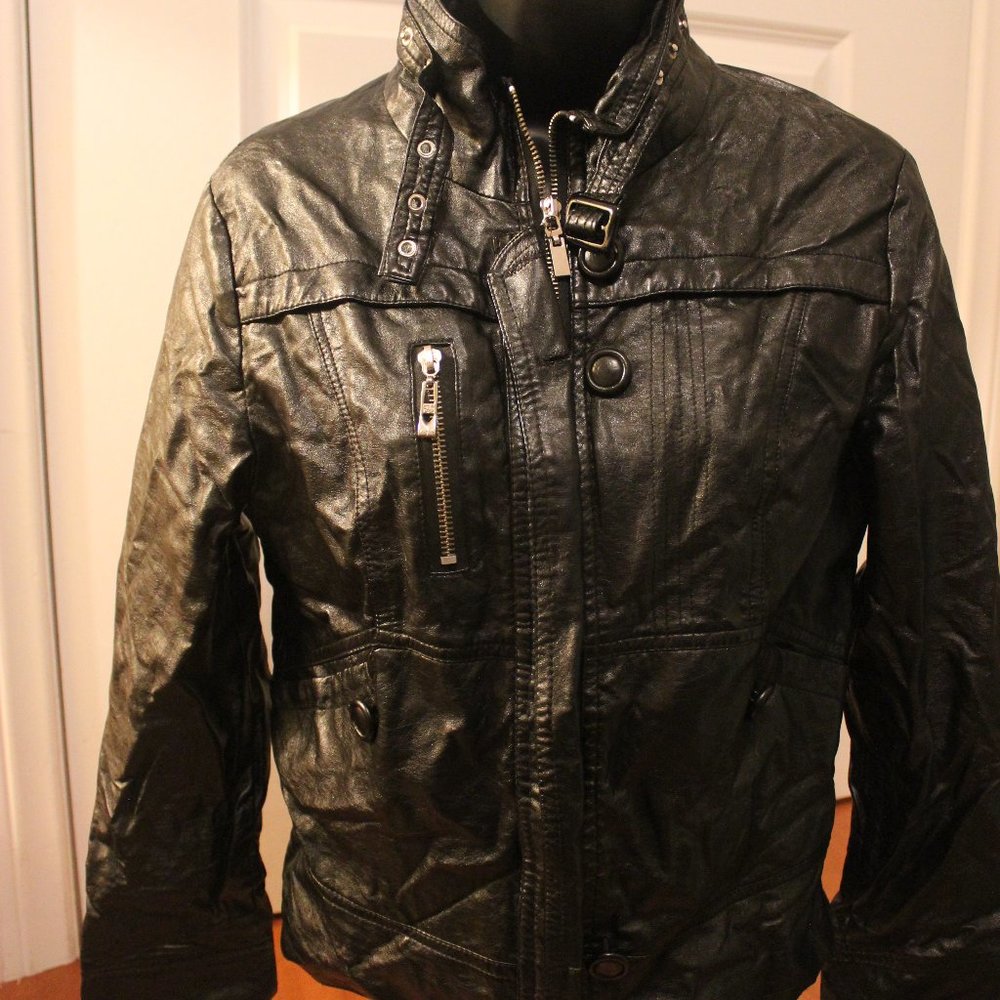 Woman BLack leather jacket